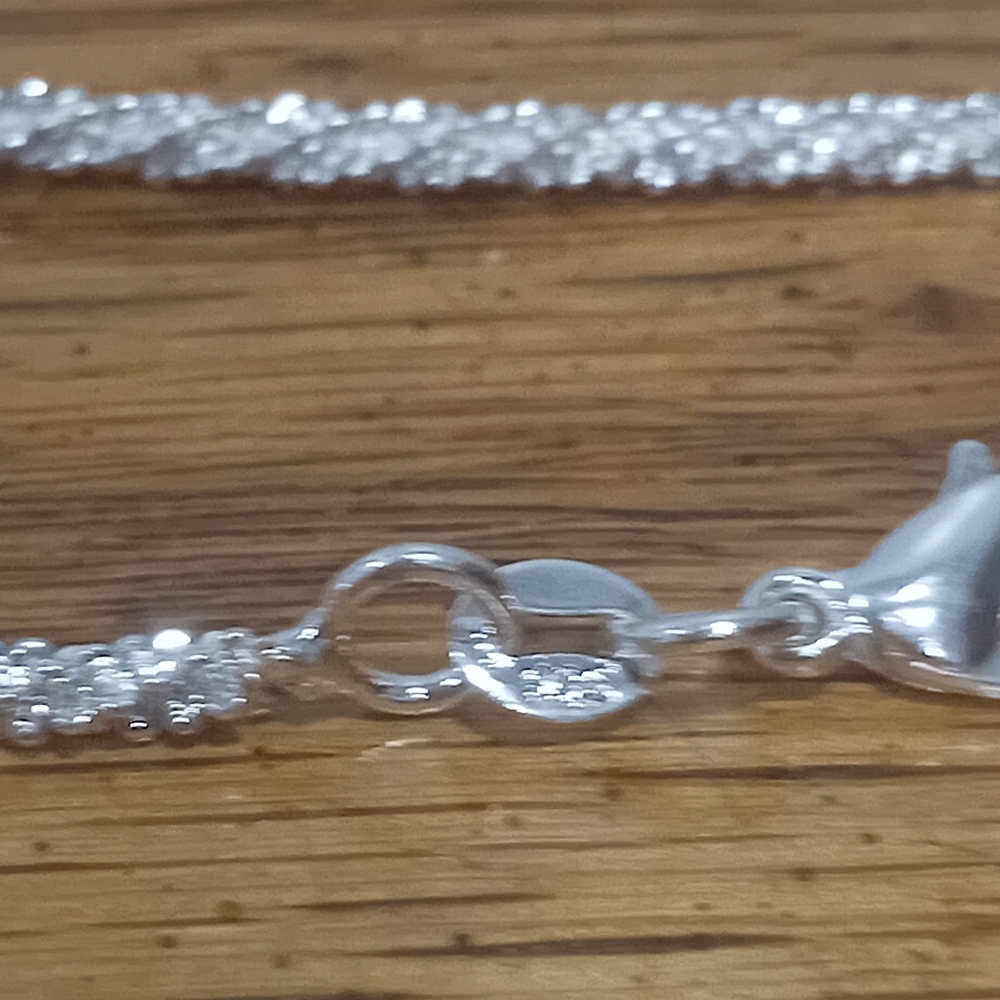 Sterling Silver Tennis Chain - Picture 4 of 5